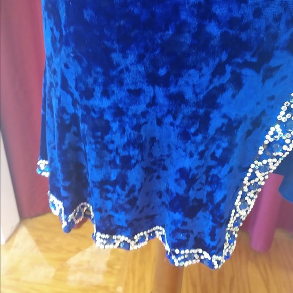 Blue Velvet Rhythm Dress - Picture 6 of 6